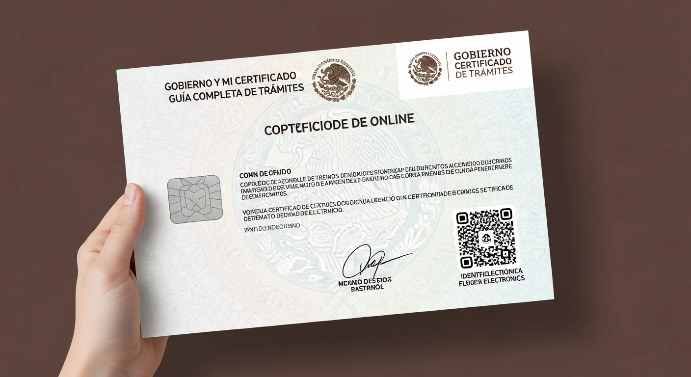 Imagen de una copia certificada de un acta de nacimiento mexicana obtenida en línea, mostrando el código QR y el identificador electrónico que garantizan su validez.