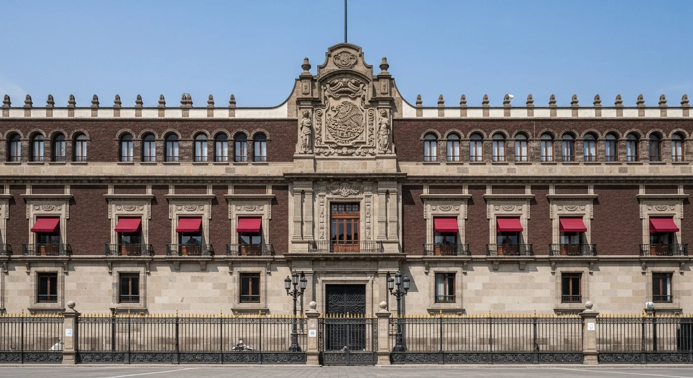 Fachada del Palacio Legislativo de San Lázaro, sede de la Cámara de Diputados del Congreso de la Unión, relevante para el gobierno mexicano.