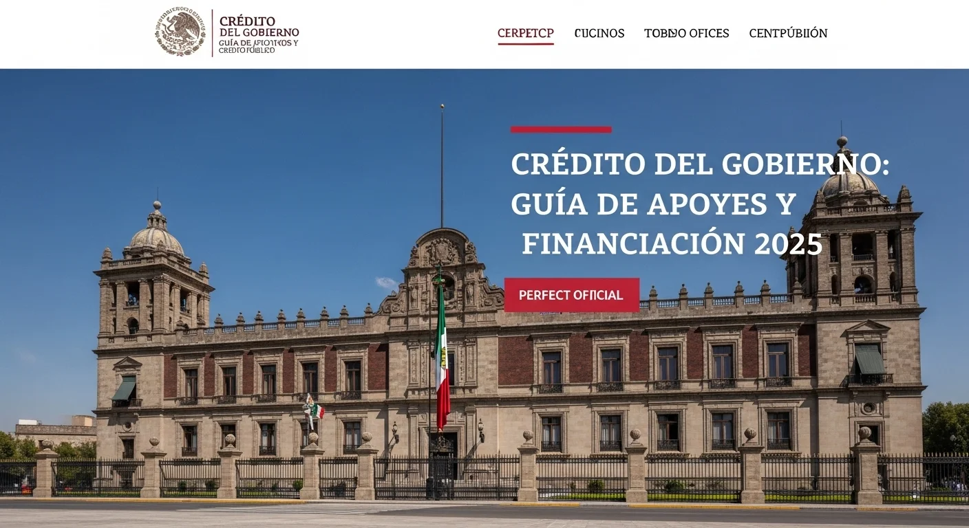 Imagen del Palacio Nacional, sede del poder ejecutivo y de la Secretaría de Hacienda y Crédito Público en México, simbolizando el crédito del gobierno.
