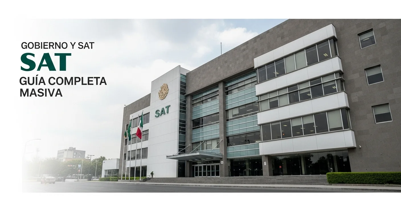 Oficinas centrales del Servicio de Administración Tributaria (SAT), parte fundamental del gobierno mexicano en la recaudación fiscal.