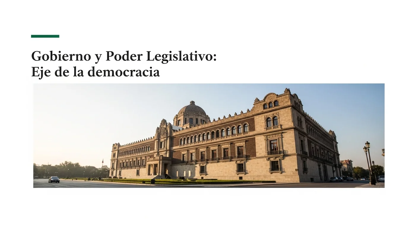 Imagen del Palacio Legislativo de San Lázaro, sede de la Cámara de Diputados, simbolizando el poder legislativo del gobierno mexicano.