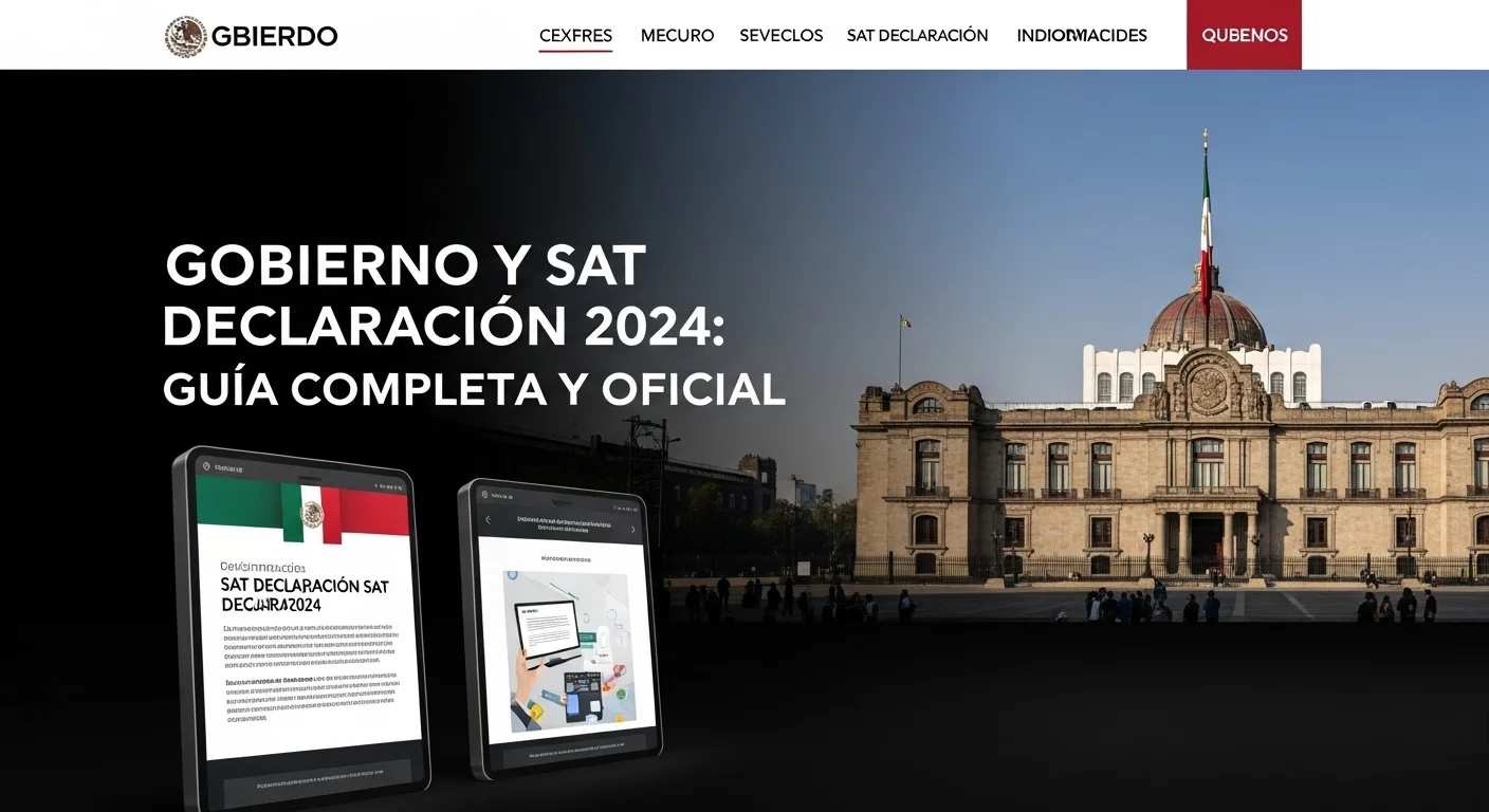 Imagen del Palacio Nacional en México, sede del gobierno federal, relacionado con la administración de la Sat Declaración 2024.
