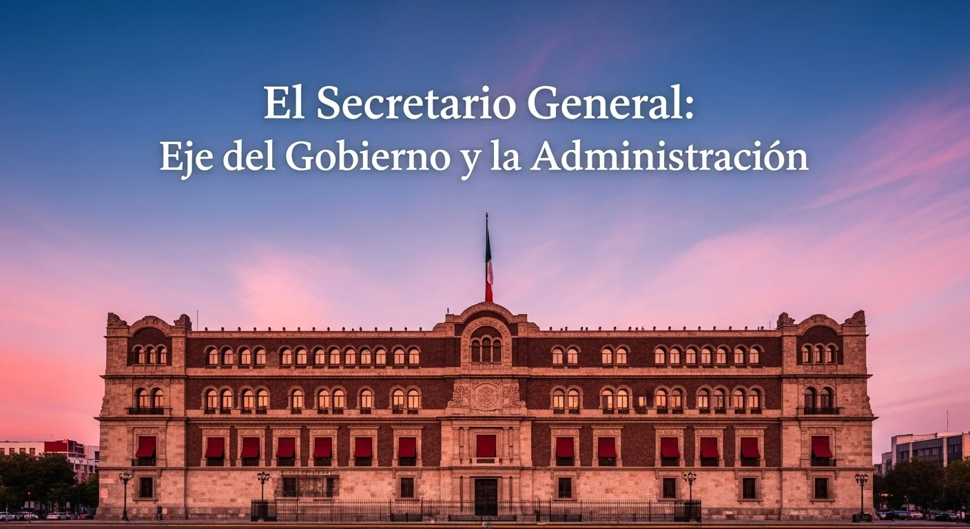 Vista frontal del Palacio Legislativo de San Lázaro, sede de la Cámara de Diputados del gobierno mexicano, donde el Secretario General juega un papel clave.