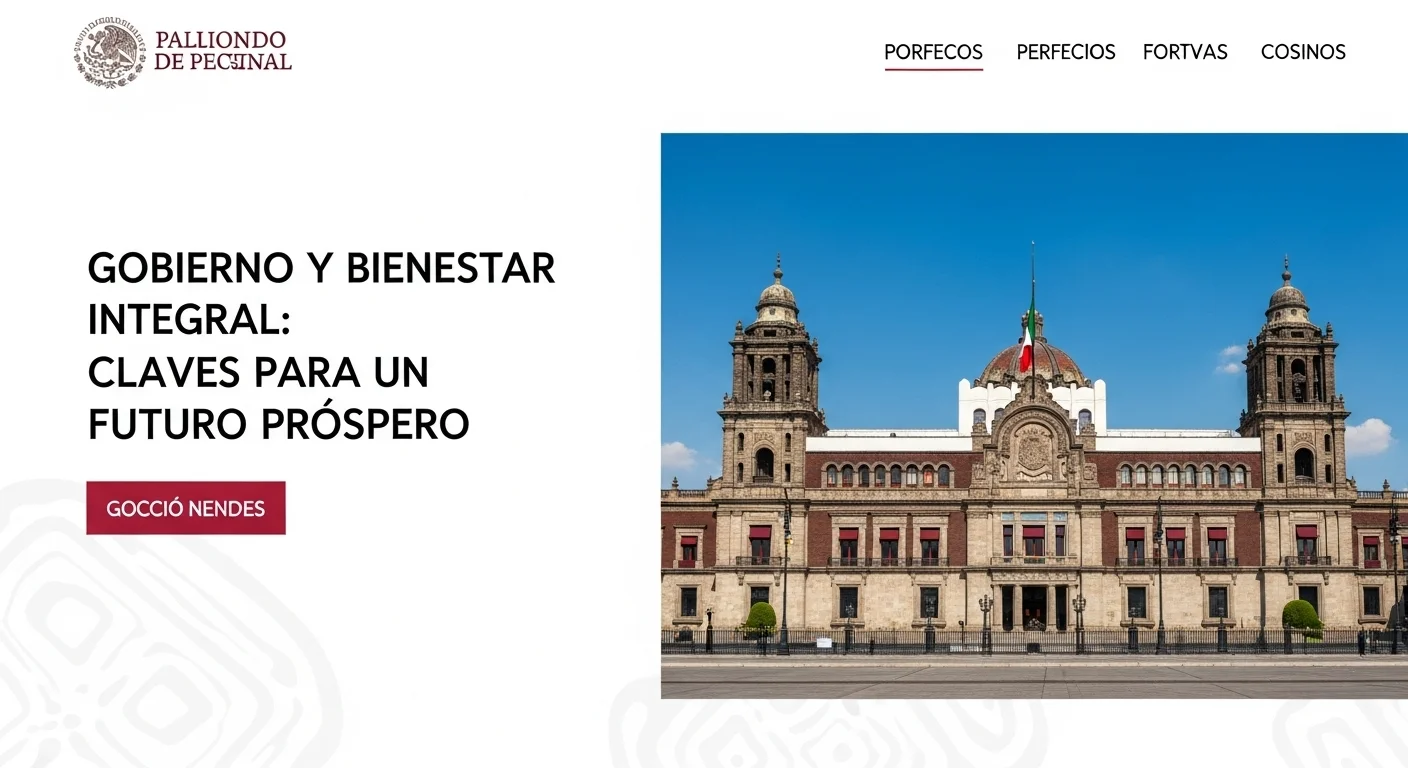 Palacio Nacional, sede del gobierno mexicano, como símbolo del compromiso con el bienestar integral de la población.