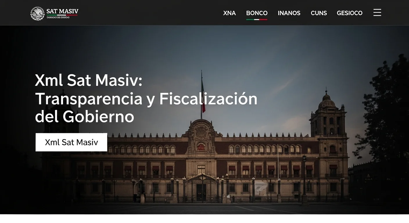 Vista del Palacio Nacional, sede del poder ejecutivo del gobierno mexicano, simbolizando la fiscalización y transparencia a través de Xml Sat Masiv.