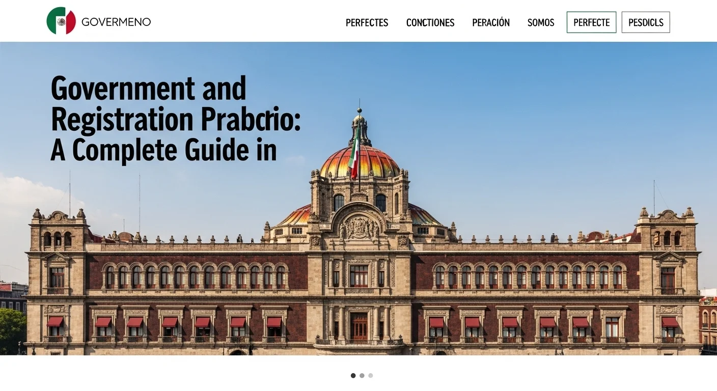 Imagen del Palacio Nacional en la Ciudad de México, sede del poder ejecutivo federal, simbolizando la gestión del gobierno en el nacimiento registro.
