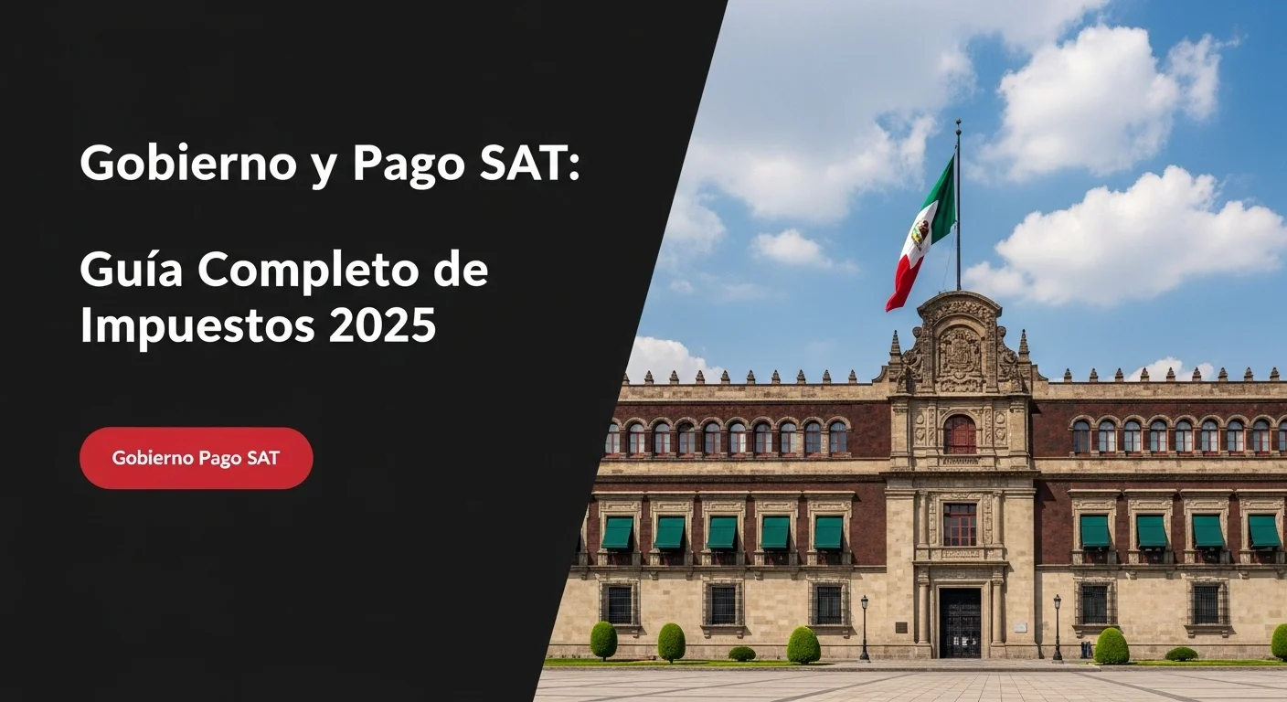 Fachada de Palacio Nacional en México, símbolo del gobierno federal que se financia con el pago SAT.