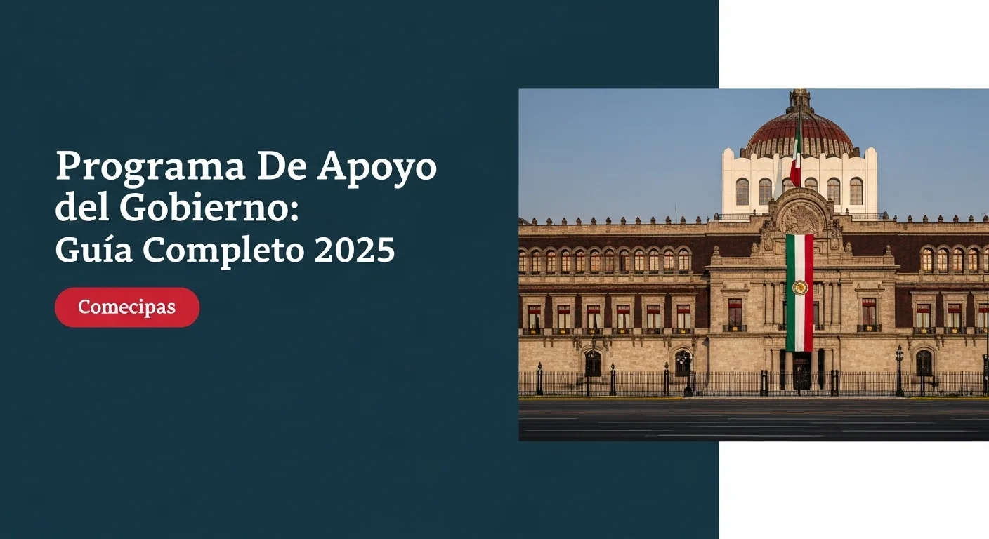 Imagen del Palacio Nacional de México, símbolo del gobierno federal y de la implementación de un programa de apoyo.