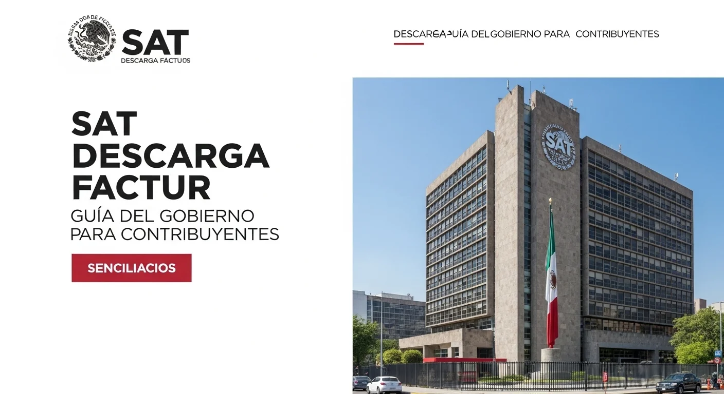 Edificio del Servicio de Administración Tributaria (SAT), representando la autoridad fiscal del gobierno mexicano.