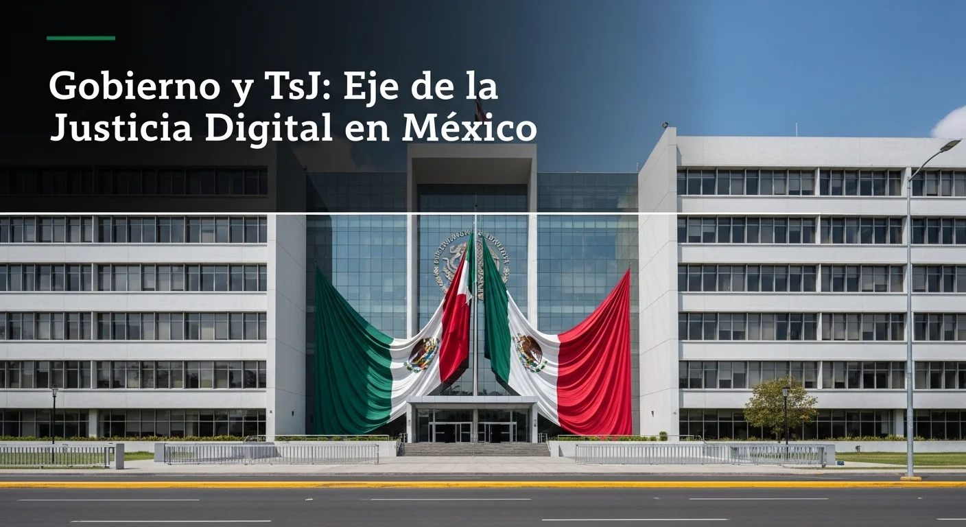 Fachada de un Tribunal Superior de Justicia en México, simbolizando la relación entre el gobierno y el poder judicial.